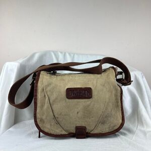 Duluth Trading Co Cancase Oil Cloth Leather Crossbody Messenger Bag